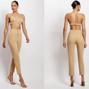 NWT Meshki Indie High Waist Pants - Camel